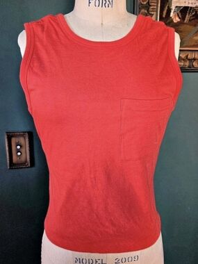 Alexander Wang Twist Front Open Back Cotton Tank Size XS